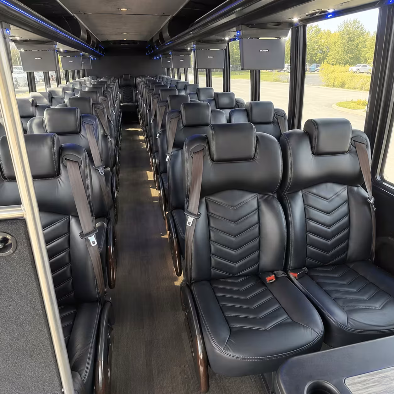 28 passenger minibus interior