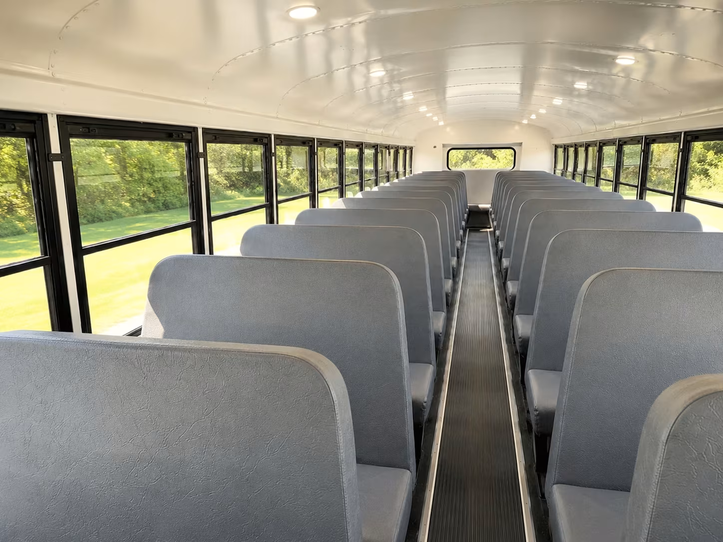 school bus inside