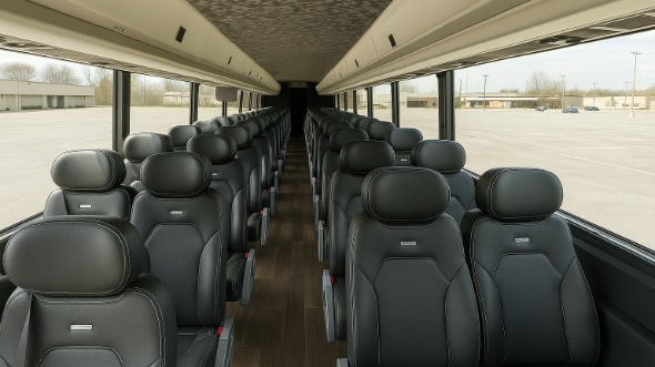 newark 20 passenger minibus inside