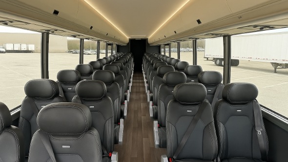 newark 35 passenger minibus inside