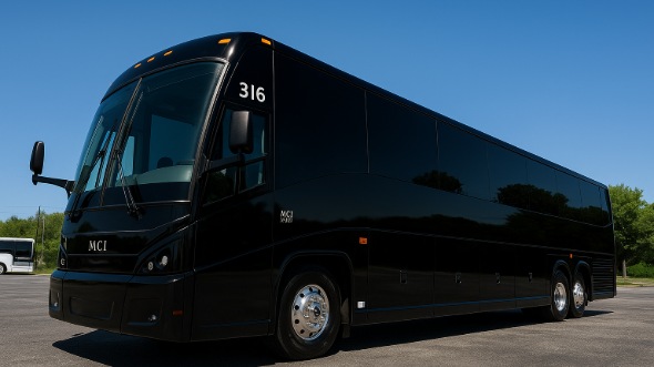 newark 56 passenger charter bus