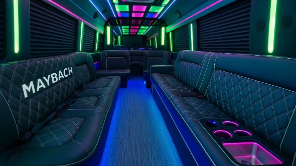 newark party bus rental inside